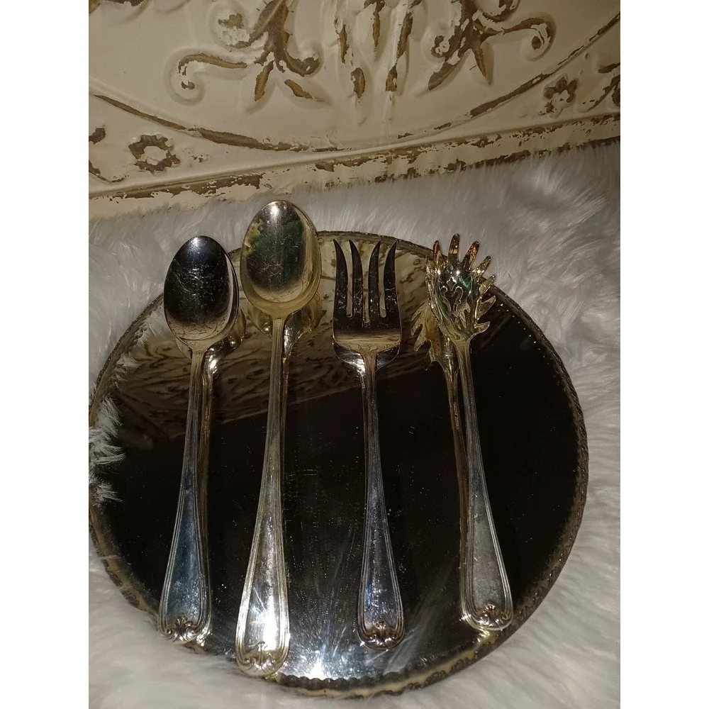 Gorham Heritage Silver Plate serving utensils
